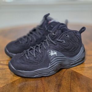 Nike Stussy x Air Penny 2 Triple Black Men's Shoes DQ5674-001 Men’s Size 6.5 New